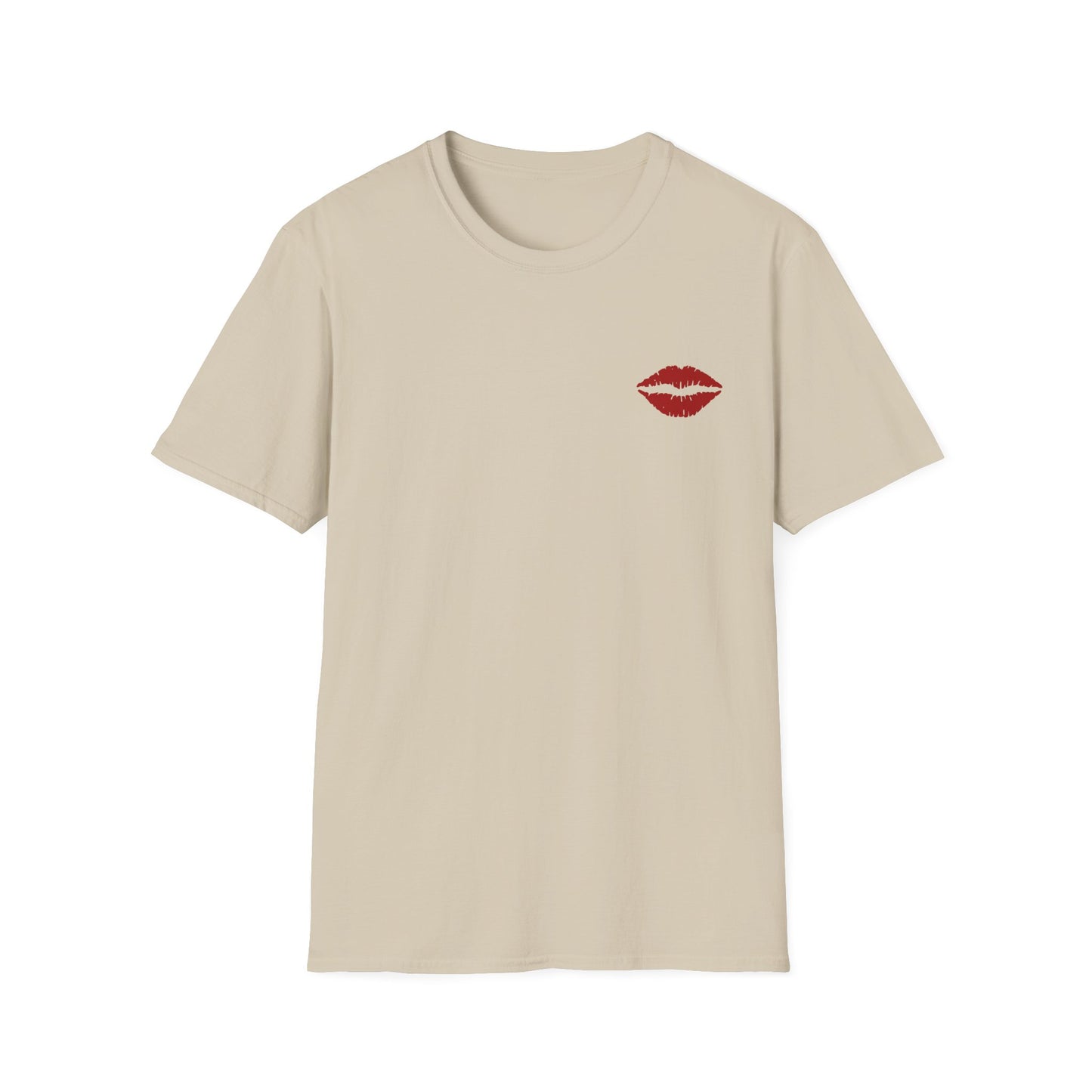 Bad Bitches Love House Music - Red Kiss Edition | Rave T-shirt, Rave gift Unisex Heavy Cotton Tee