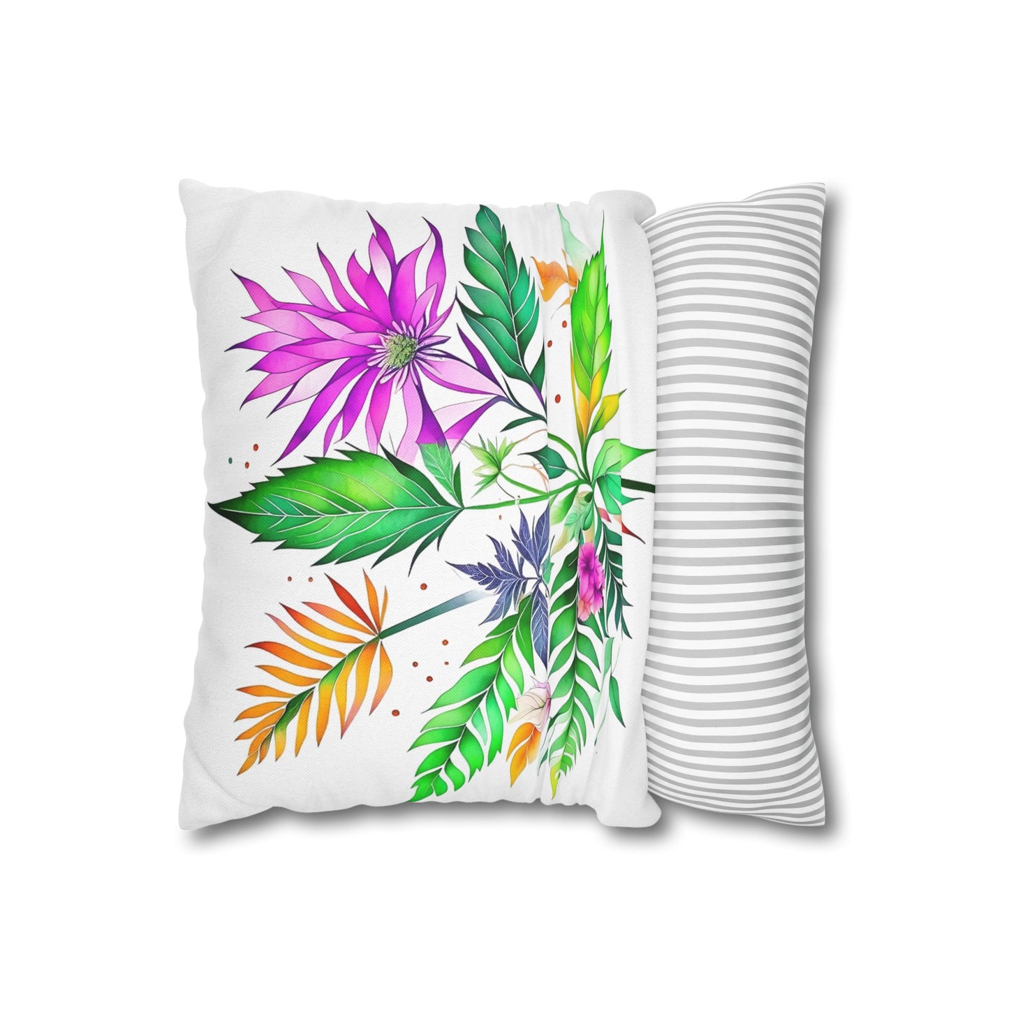 Watercolor Flower Pillowcase | Stoner Home Decor