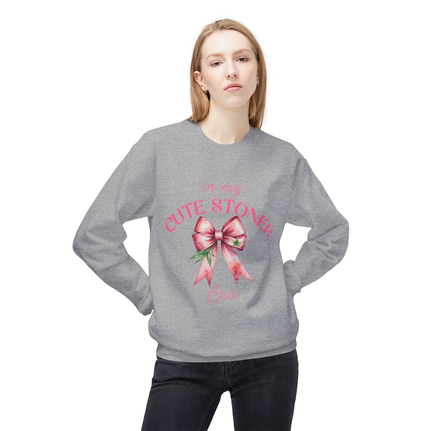 In My Stoner Girl Era | Softstyle Fleece Crewneck Sweatshirt