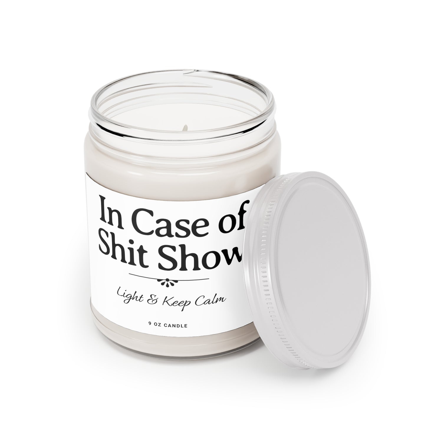 In Case Of Shitshow Humor Soy Wax Candle | Funny Scented Candle Funny Gift For Friend | Coworker Gifts  | Best Friend Gift Idea