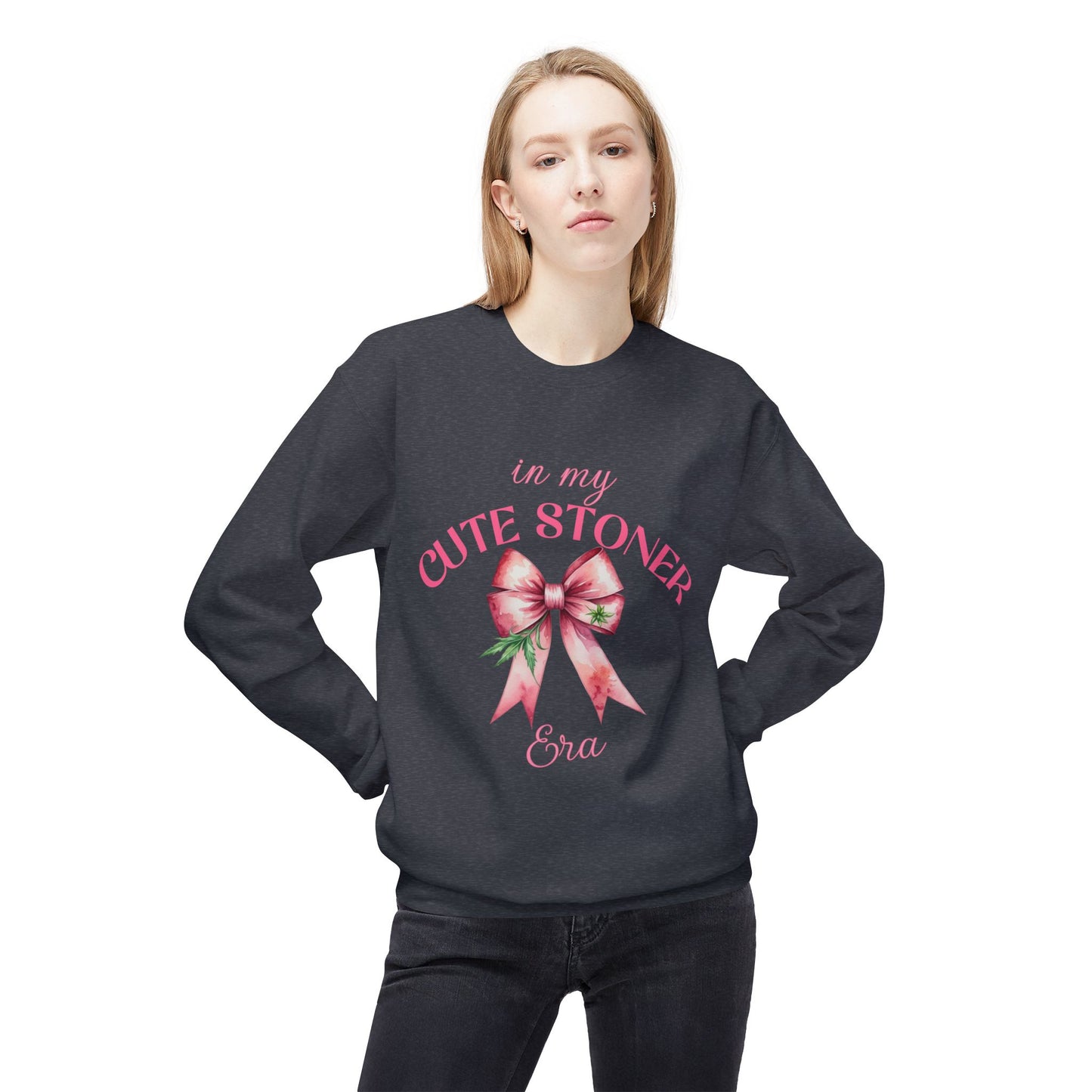 In My Stoner Girl Era | Softstyle Fleece Crewneck Sweatshirt