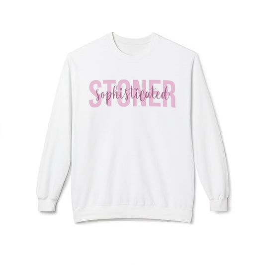 Sophisticated Stoner Softstyle Fleece Crewneck Sweatshirt