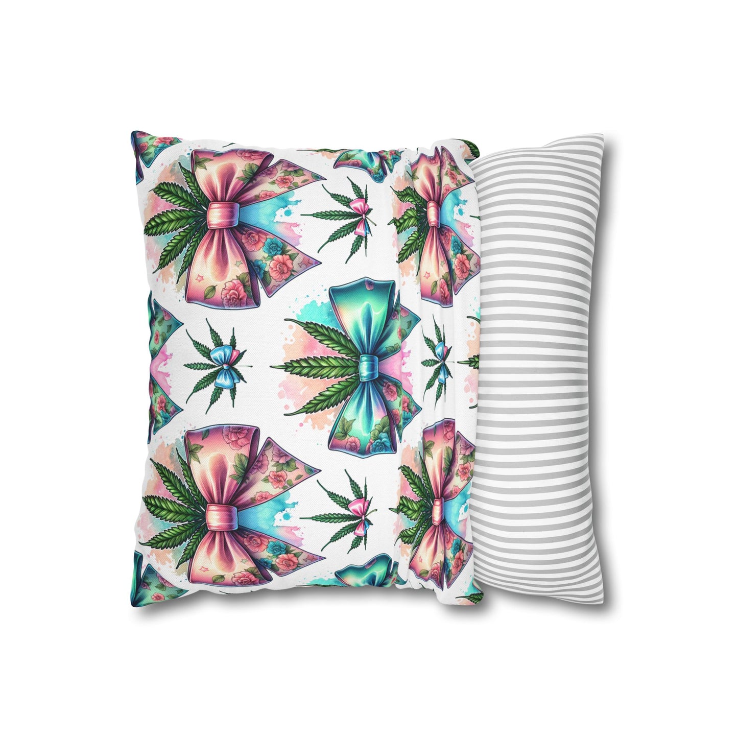 Coquette Bow Canna Leaf Pillowcase