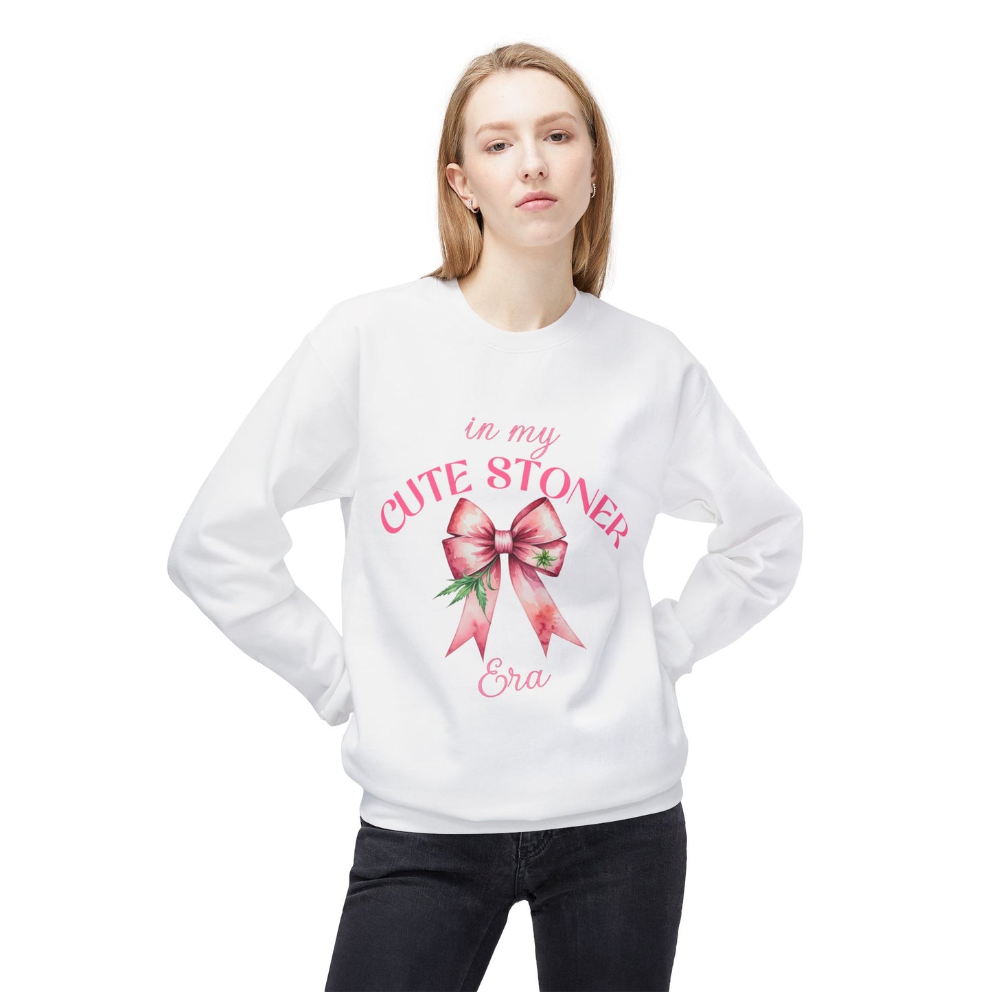 In My Stoner Girl Era | Softstyle Fleece Crewneck Sweatshirt