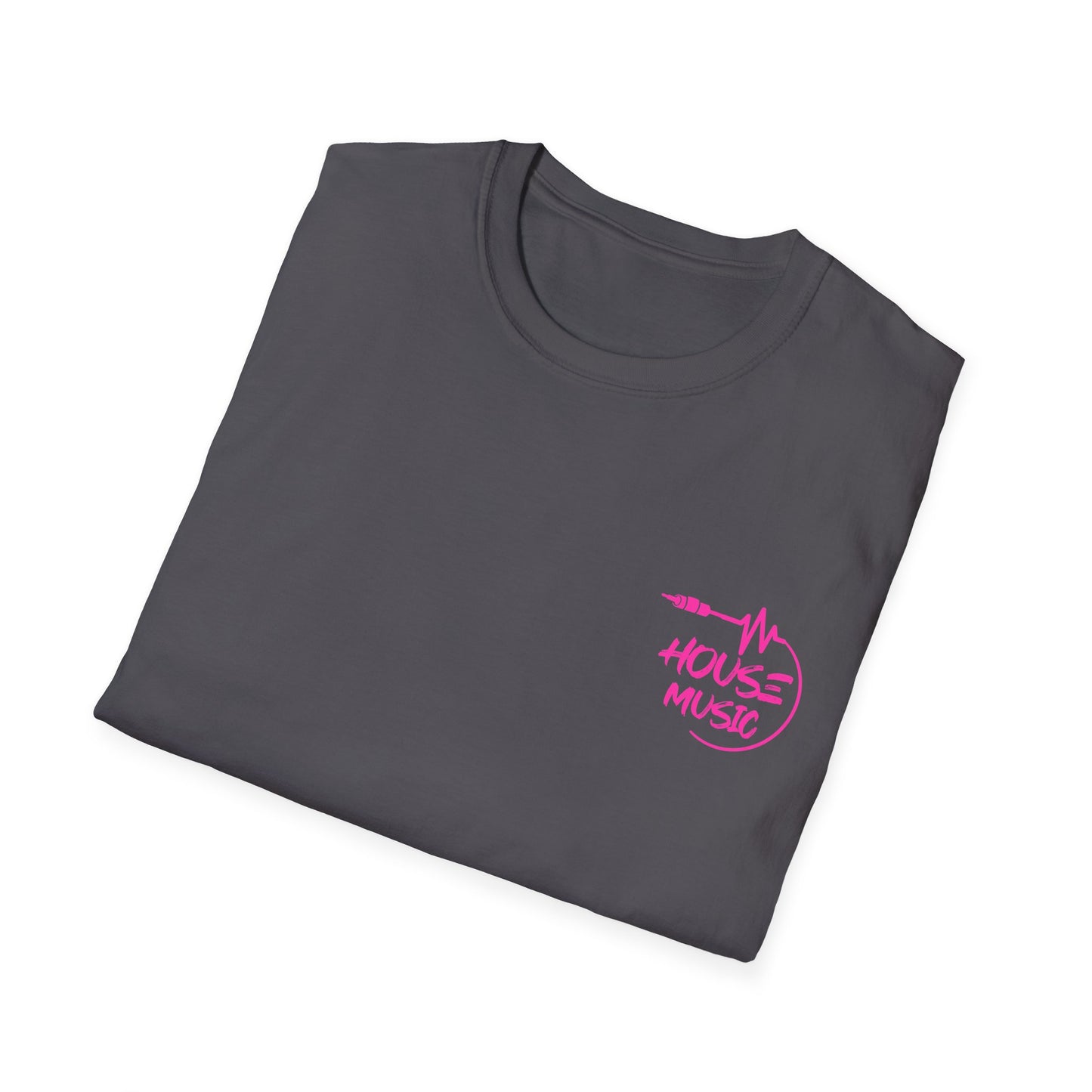 Bad Bitches Love House | Pink |. Rave T-shirtUnisex Softstyle T-Shirt